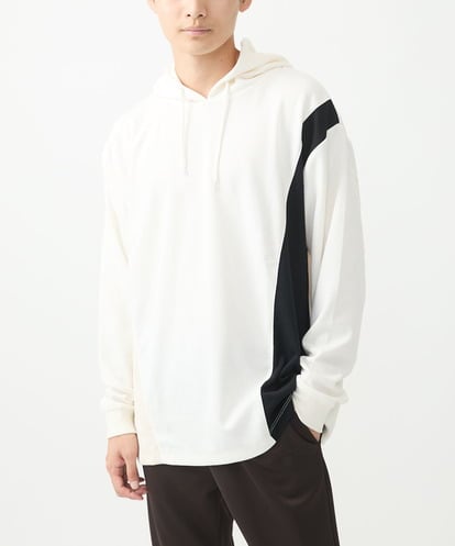 MKKAC85069 MK MICHEL KLEIN HOMME スエードパーカー/TCポンチ切り替え