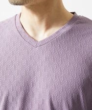 MKKAD51059 MK MICHEL KLEIN HOMME(MKミッシェルクランオム) デザインカットソー パープル