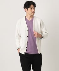 MKKAD51059 MK MICHEL KLEIN HOMME(MKミッシェルクランオム) デザインカットソー パープル