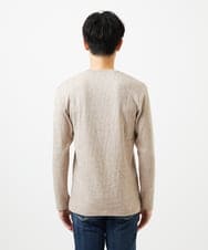 MKKAD67079 MK MICHEL KLEIN HOMME(MKミッシェルクランオム) ソフトモザイクデザインカットソー ベージュ