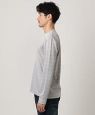 MKKAF04069 MK MICHEL KLEIN HOMME(MKミッシェルクランオム) ZIGZAGジャガードカットソー ライトグレー