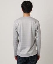 MKKAF04069 MK MICHEL KLEIN HOMME(MKミッシェルクランオム) ZIGZAGジャガードカットソー ライトグレー