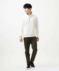 MKKAF11090 MK MICHEL KLEIN HOMME(MKミッシェルクランオム) ケーブルニットコンビパーカー ホワイト
