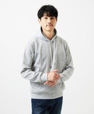 MKKAF11090 MK MICHEL KLEIN HOMME(MKミッシェルクランオム) ケーブルニットコンビパーカー ライトグレー