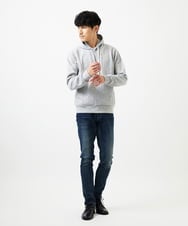 MKKAF11090 MK MICHEL KLEIN HOMME(MKミッシェルクランオム) ケーブルニットコンビパーカー ライトグレー