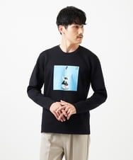 MKKAF29069 MK MICHEL KLEIN HOMME(MKミッシェルクランオム) 【YASDAQコラボ】FLASHDANCE ロングスリーブカットソー ブラック
