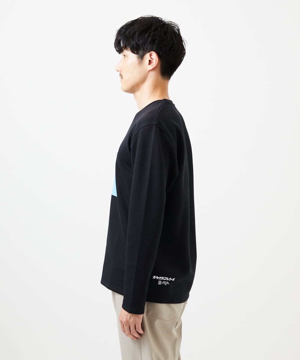 MKKAF29069 MK MICHEL KLEIN HOMME(MKミッシェルクランオム) 【YASDAQコラボ】FLASHDANCE ロングスリーブカットソー ブラック