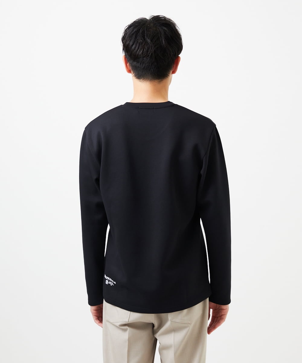 MKKAF29069 MK MICHEL KLEIN HOMME(MKミッシェルクランオム) 【YASDAQコラボ】FLASHDANCE ロングスリーブカットソー ブラック