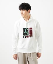 MKKAF30090 MK MICHEL KLEIN HOMME(MKミッシェルクランオム) 【YASDAQコラボ】SETPOSITION パーカー ホワイト