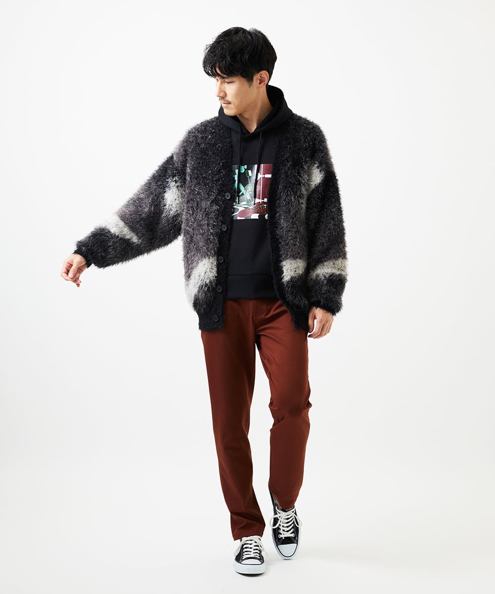 MKKAF30090 MK MICHEL KLEIN HOMME(MKミッシェルクランオム) 【YASDAQコラボ】SETPOSITION パーカー ブラック