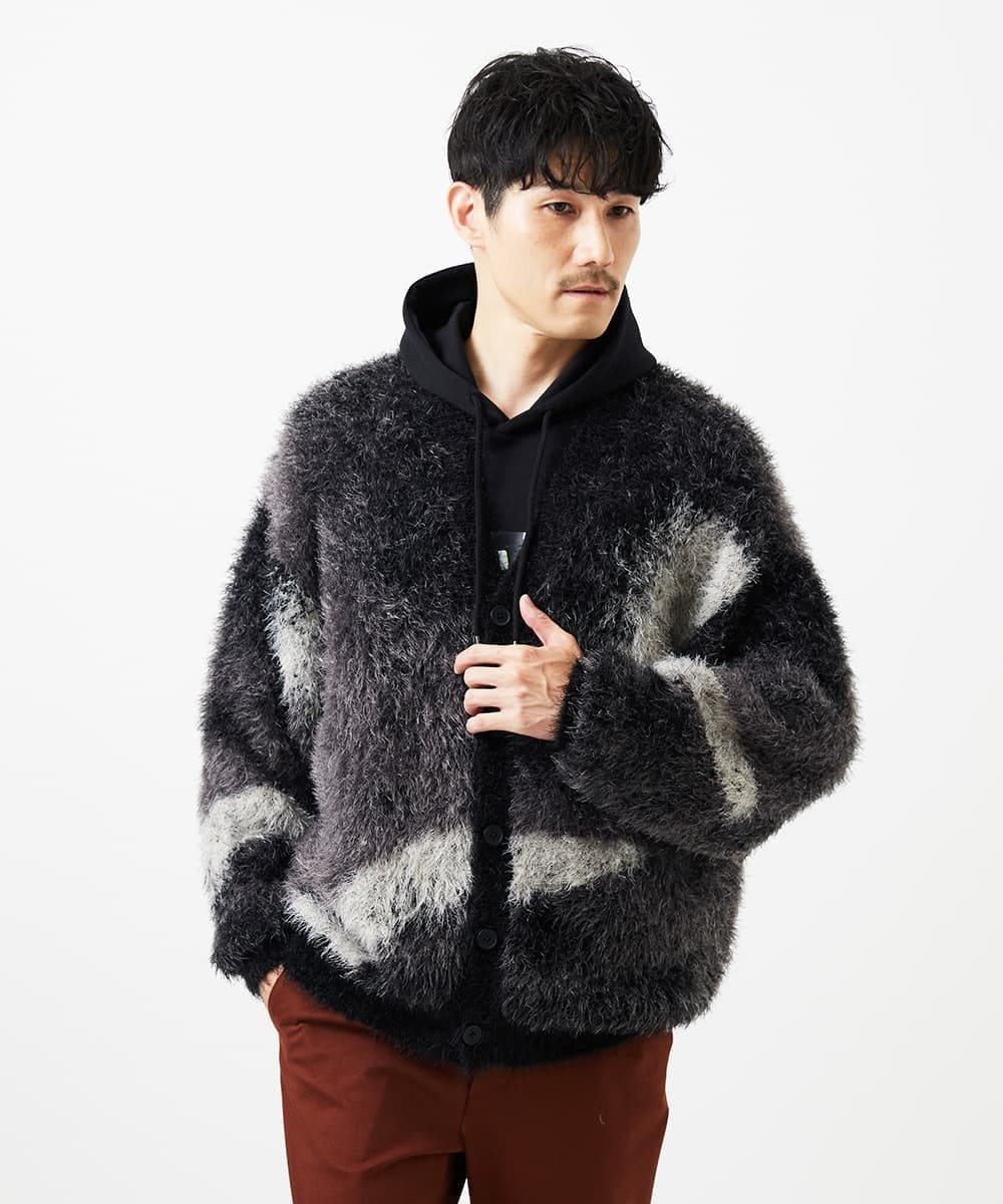 MKKAF30090 MK MICHEL KLEIN HOMME(MKミッシェルクランオム) 【YASDAQコラボ】SETPOSITION パーカー ブラック