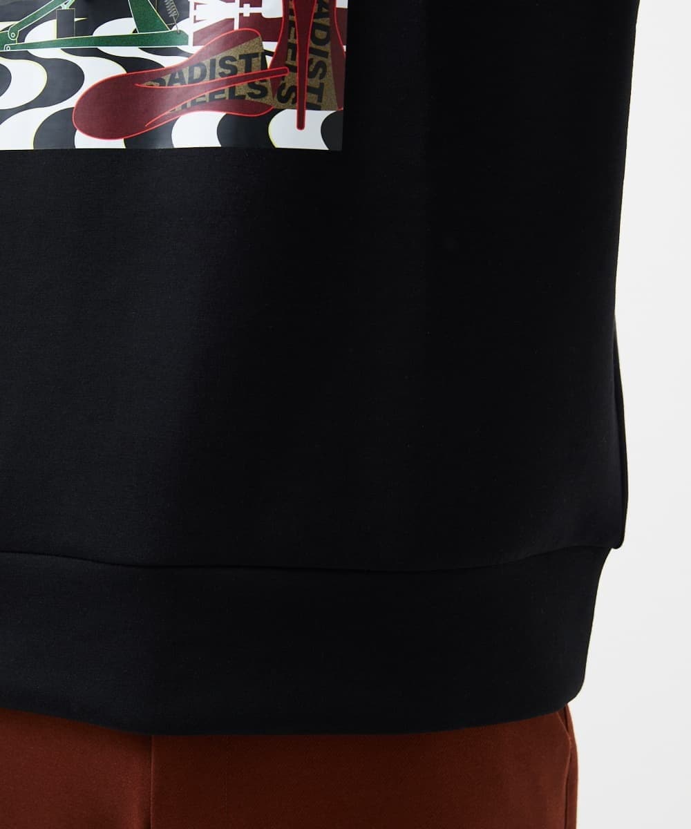 MKKAF30090 MK MICHEL KLEIN HOMME(MKミッシェルクランオム) 【YASDAQコラボ】SETPOSITION パーカー ブラック
