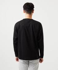 MKKAF89059 MK MICHEL KLEIN HOMME(MKミッシェルクランオム) ブロック切り替え長袖カットソー ブラック