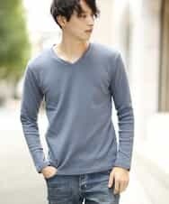 MKKAJ57055 MK MICHEL KLEIN HOMME(MKミッシェルクランオム) カットソー／へリンボンリンクス ダークグレー