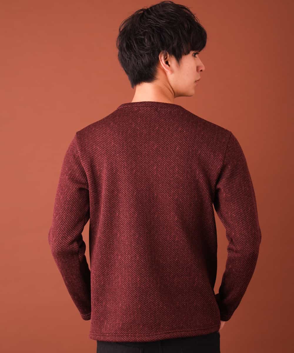 MKKAL03065 MK MICHEL KLEIN HOMME(MKミッシェルクランオム) カットソー／フリースバイヤスキモウ パープル