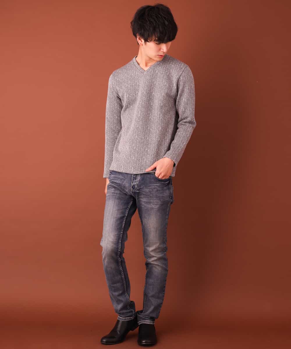 MKKAL03065 MK MICHEL KLEIN HOMME(MKミッシェルクランオム) カットソー／フリースバイヤスキモウ グレー