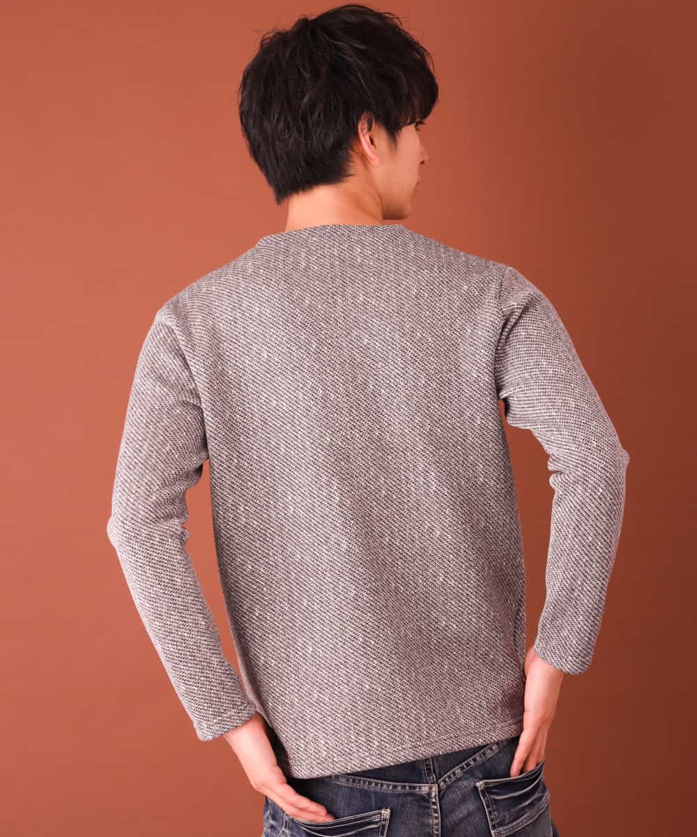 MKKAL03065 MK MICHEL KLEIN HOMME(MKミッシェルクランオム) カットソー／フリースバイヤスキモウ グレー