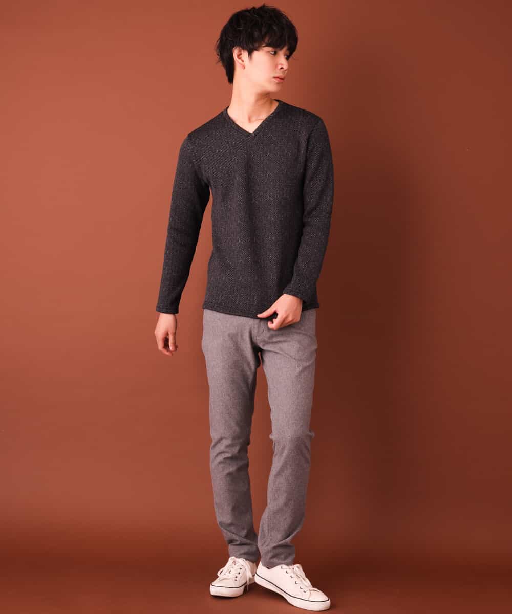 MKKAL03065 MK MICHEL KLEIN HOMME(MKミッシェルクランオム) カットソー／フリースバイヤスキモウ ブラック