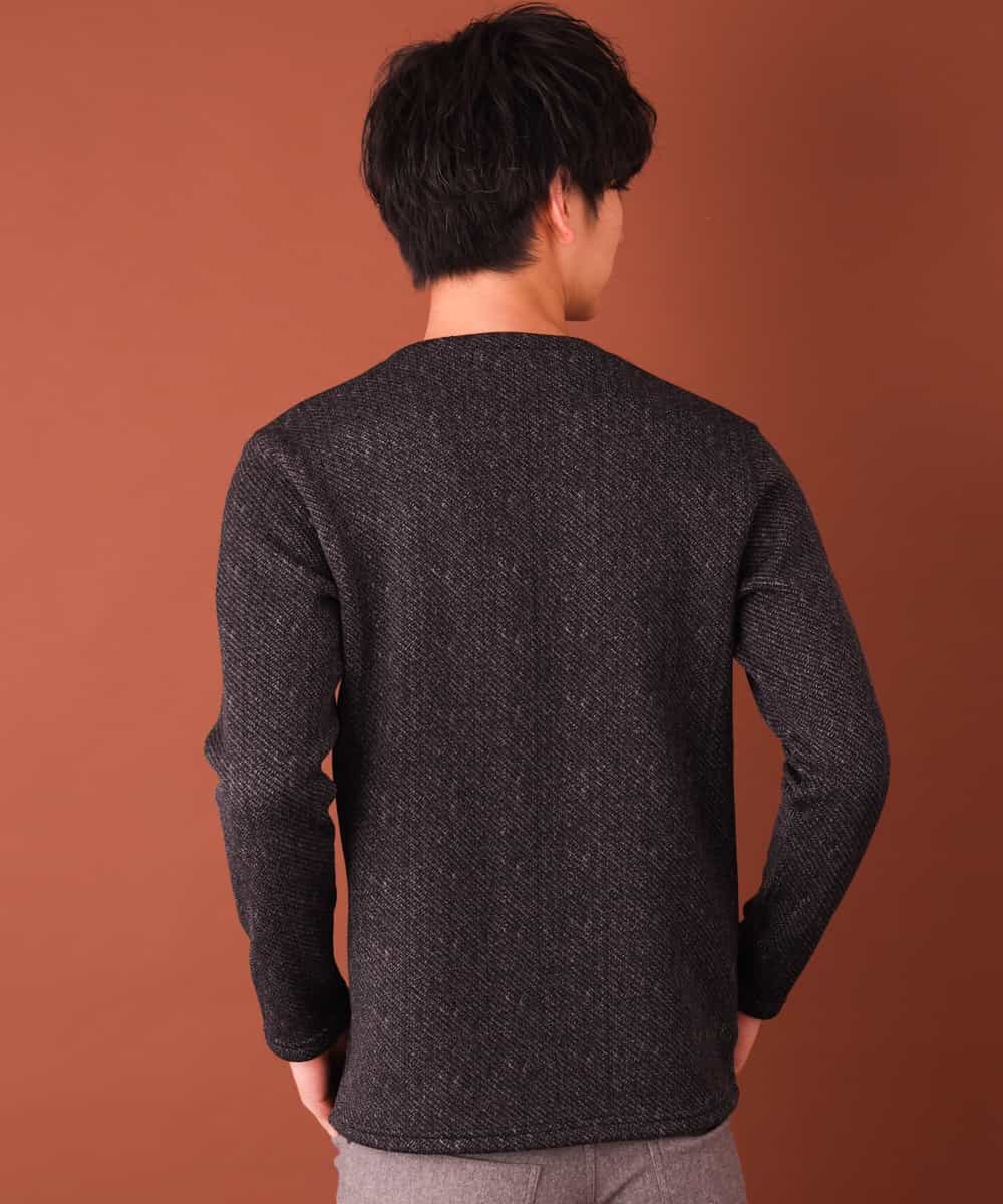 MKKAL03065 MK MICHEL KLEIN HOMME(MKミッシェルクランオム) カットソー／フリースバイヤスキモウ ブラック
