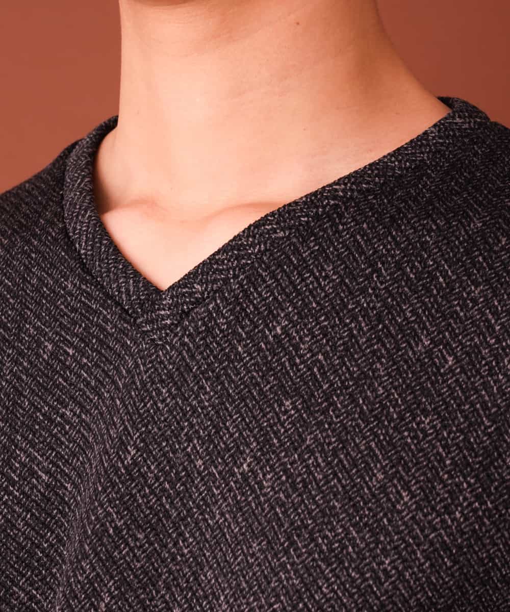 MKKAL03065 MK MICHEL KLEIN HOMME(MKミッシェルクランオム) カットソー／フリースバイヤスキモウ ブラック