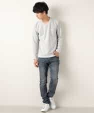 MKKAL10045 MK MICHEL KLEIN HOMME(MKミッシェルクランオム) カットソー／メランジカノコキモウ グレー
