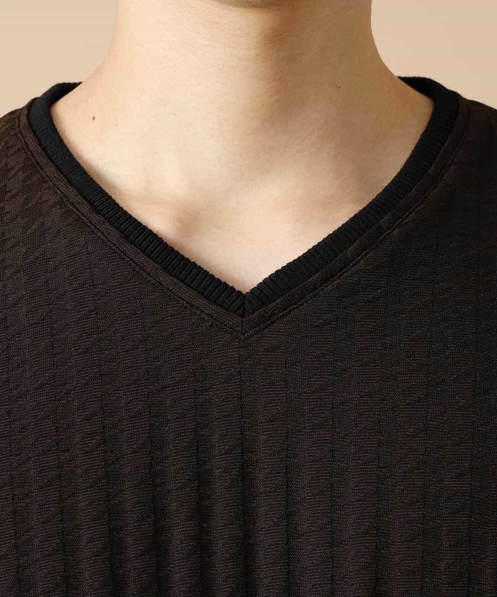 MKKAM51059 MK MICHEL KLEIN HOMME(MKミッシェルクランオム) カットソー／チドリシルケットリンクス ブラウン(87)