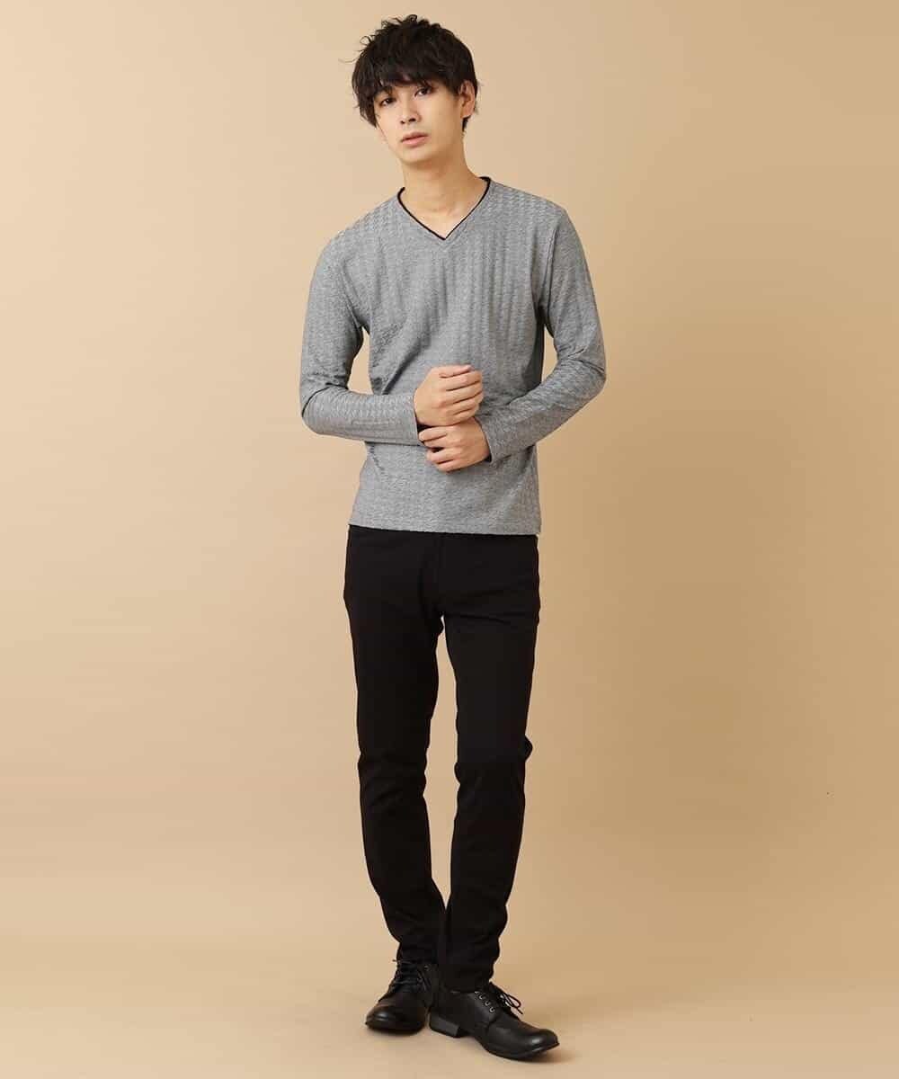 MKKAM51059 MK MICHEL KLEIN HOMME(MKミッシェルクランオム) カットソー／チドリシルケットリンクス グレー(92)