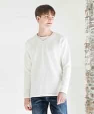 MKKAM65069 MK MICHEL KLEIN HOMME(MKミッシェルクランオム) カットソー／ランダムフクレへリンボン ホワイト(90)