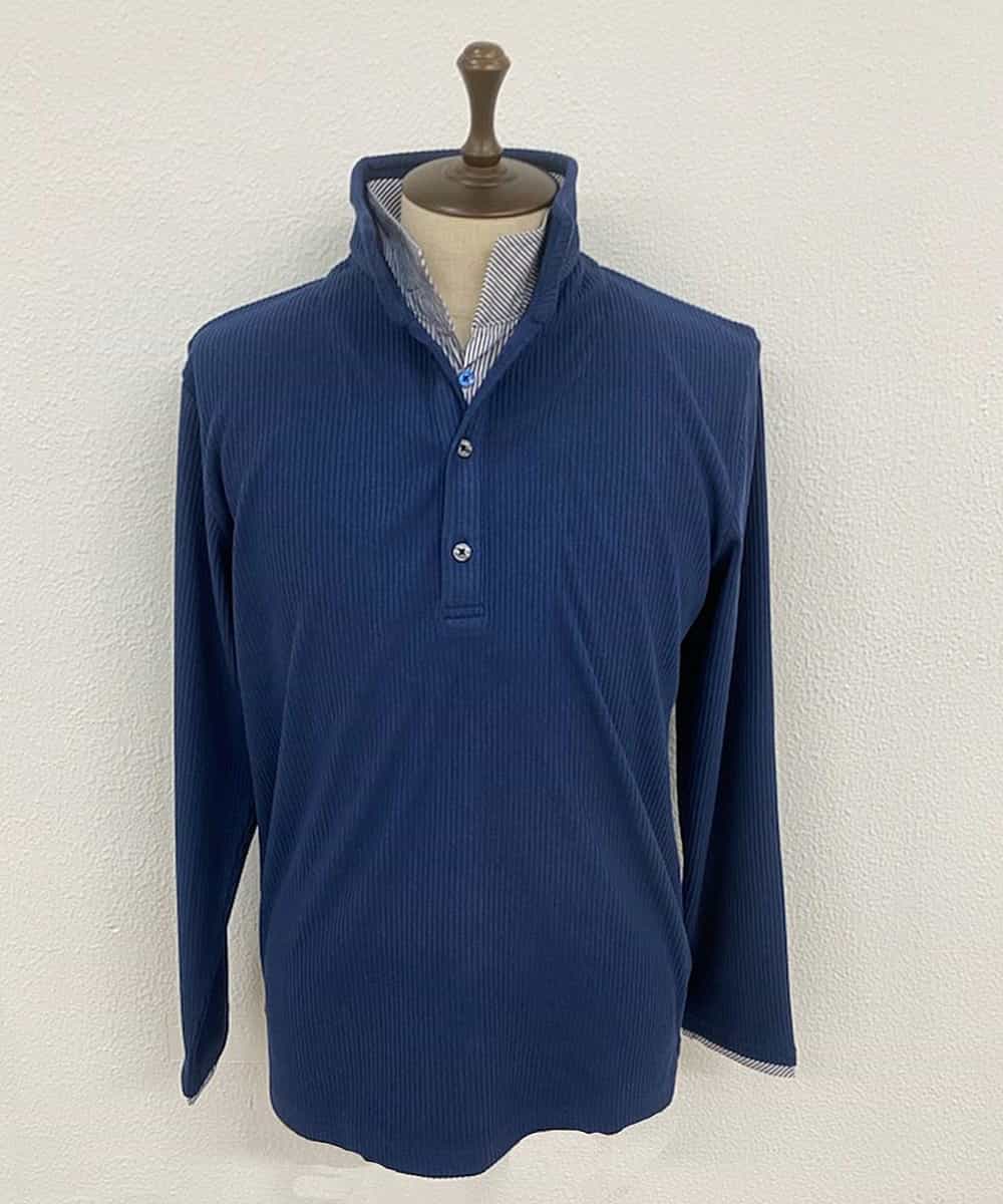 MKKAM66079 MK MICHEL KLEIN HOMME(MKミッシェルクランオム) カットソー／スパンテレコ ネイビー
