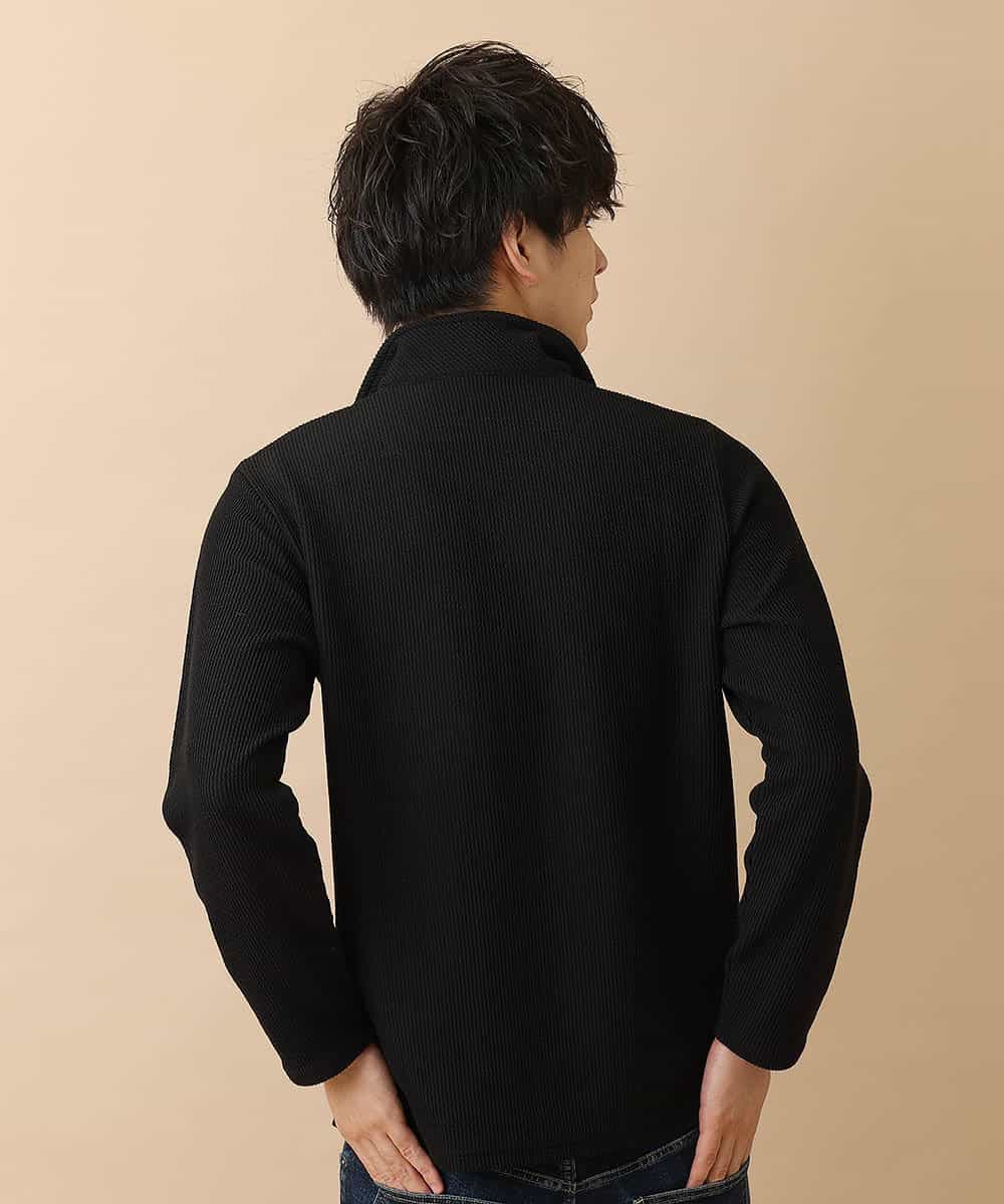 MKKAM66079 MK MICHEL KLEIN HOMME(MKミッシェルクランオム) カットソー／スパンテレコ ブラック