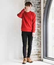 MKKAO35069 MK MICHEL KLEIN HOMME(MKミッシェルクランオム) 【ワンマイルウェア】フクレチェックカットソー オレンジ