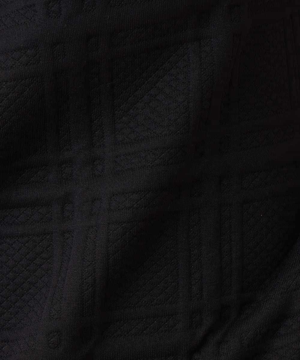 MKKAO35069 MK MICHEL KLEIN HOMME(MKミッシェルクランオム) 【ワンマイルウェア】フクレチェックカットソー ブラック