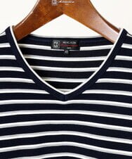 MKKAU06069 MK MICHEL KLEIN HOMME(MKミッシェルクランオム) ボーダーカットソー ネイビー