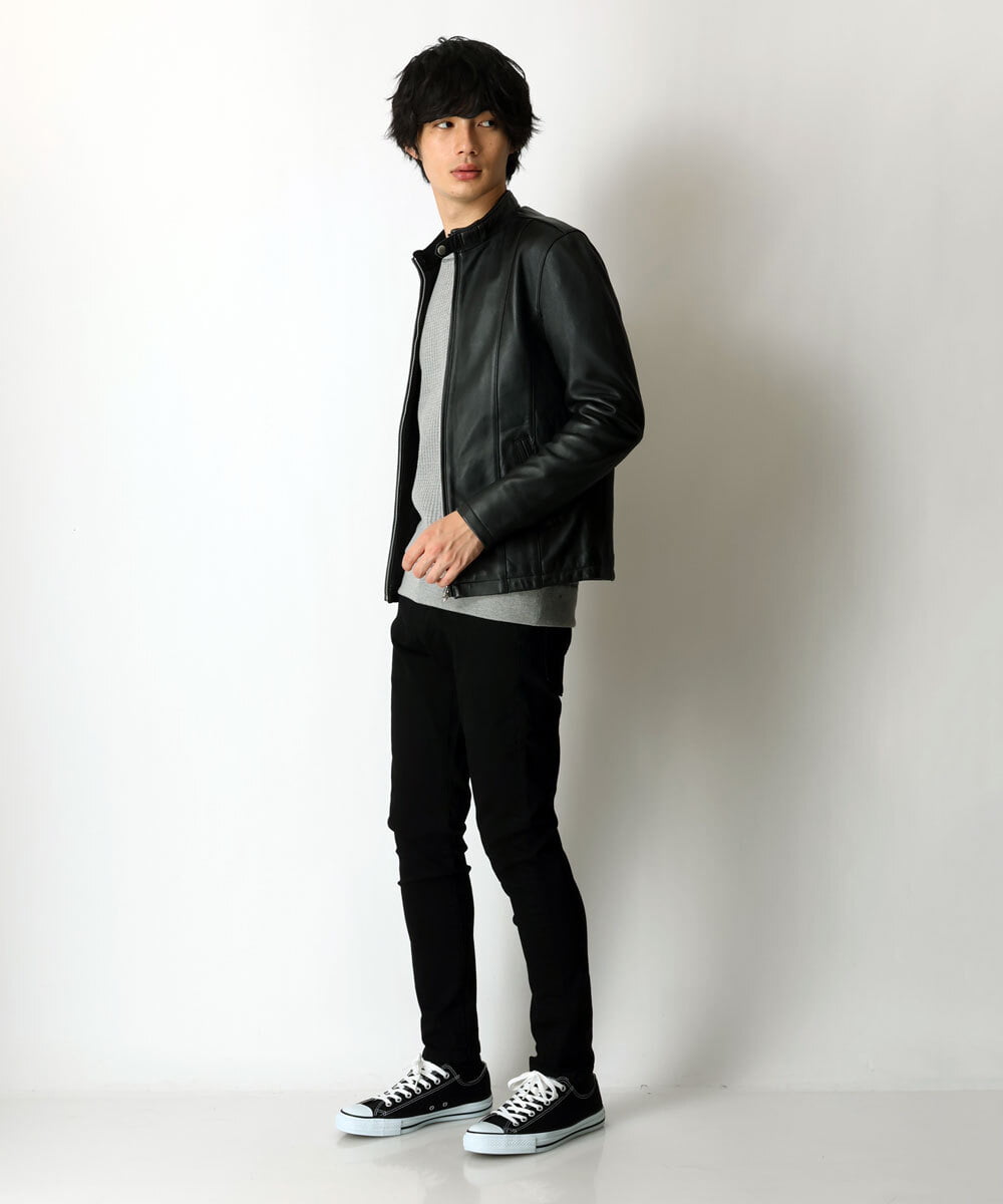 MKKAU32089 MK MICHEL KLEIN HOMME(MKミッシェルクランオム) ワッフルカットソー グレー(92)