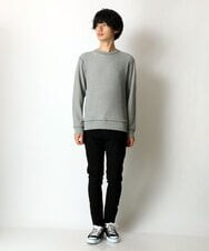 MKKAU32089 MK MICHEL KLEIN HOMME(MKミッシェルクランオム) ワッフルカットソー グレー(92)