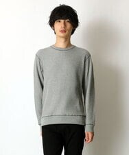 MKKAU32089 MK MICHEL KLEIN HOMME(MKミッシェルクランオム) ワッフルカットソー グレー(92)