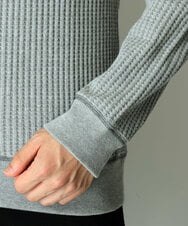MKKAU32089 MK MICHEL KLEIN HOMME(MKミッシェルクランオム) ワッフルカットソー グレー(92)