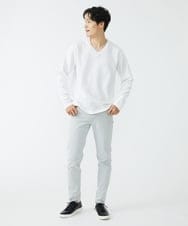 MKKAV13069 MK MICHEL KLEIN HOMME(MKミッシェルクランオム) ジャガードカットソー ホワイト(90)