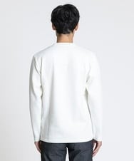 MKKAV34079 MK MICHEL KLEIN HOMME(MKミッシェルクランオム) 起毛ストライプカットソー ホワイト(90)