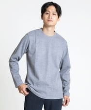 MKKAV34079 MK MICHEL KLEIN HOMME(MKミッシェルクランオム) 起毛ストライプカットソー グレー(92)