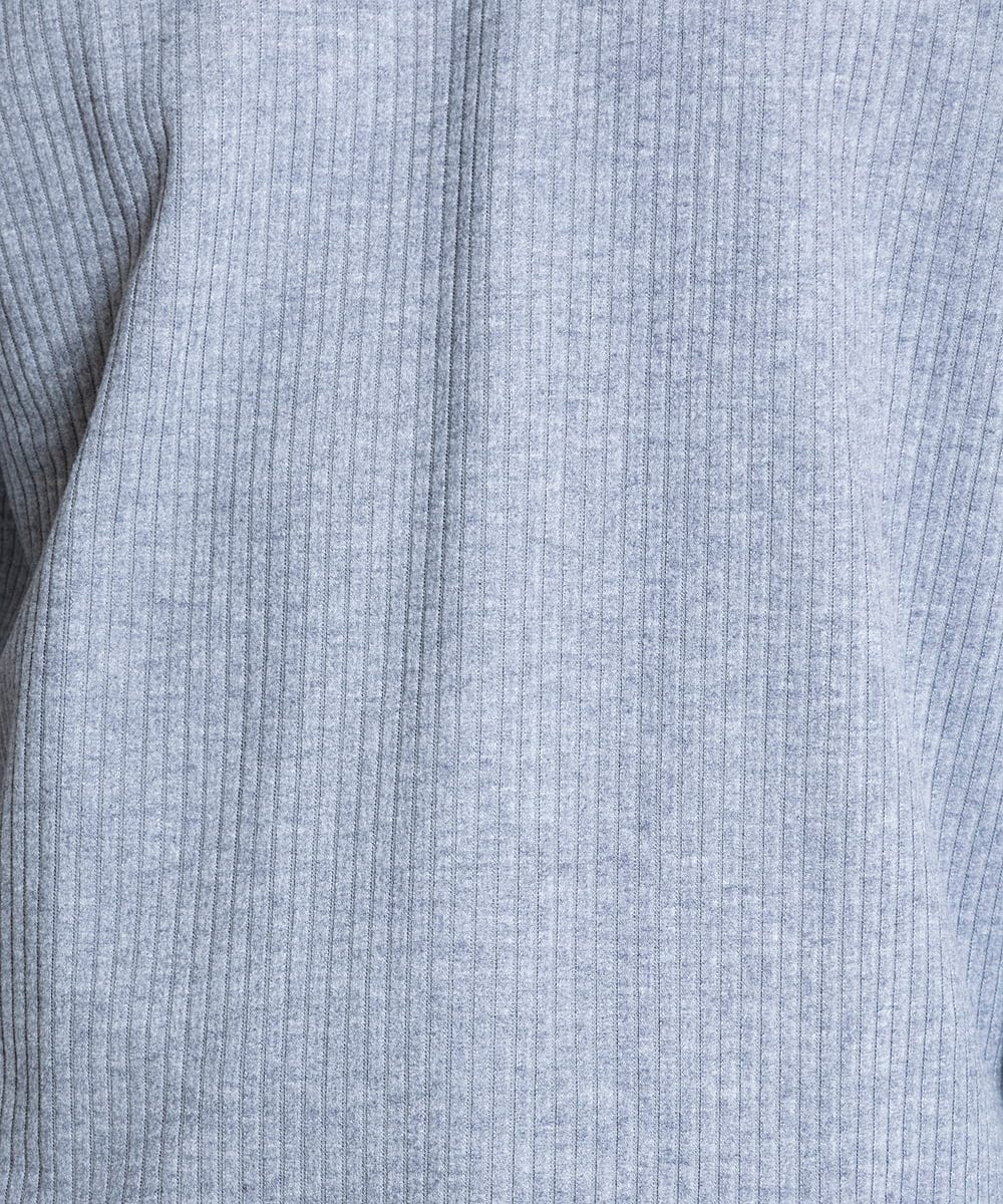 MKKAV34079 MK MICHEL KLEIN HOMME(MKミッシェルクランオム) 起毛ストライプカットソー グレー(92)