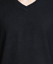 MKKAV35079 MK MICHEL KLEIN HOMME(MKミッシェルクランオム) 起毛Vネックカットソー ブラック(94)