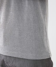 MKKAV56069 MK MICHEL KLEIN HOMME(MKミッシェルクランオム) ストライプカットソー ライトグレー(91)