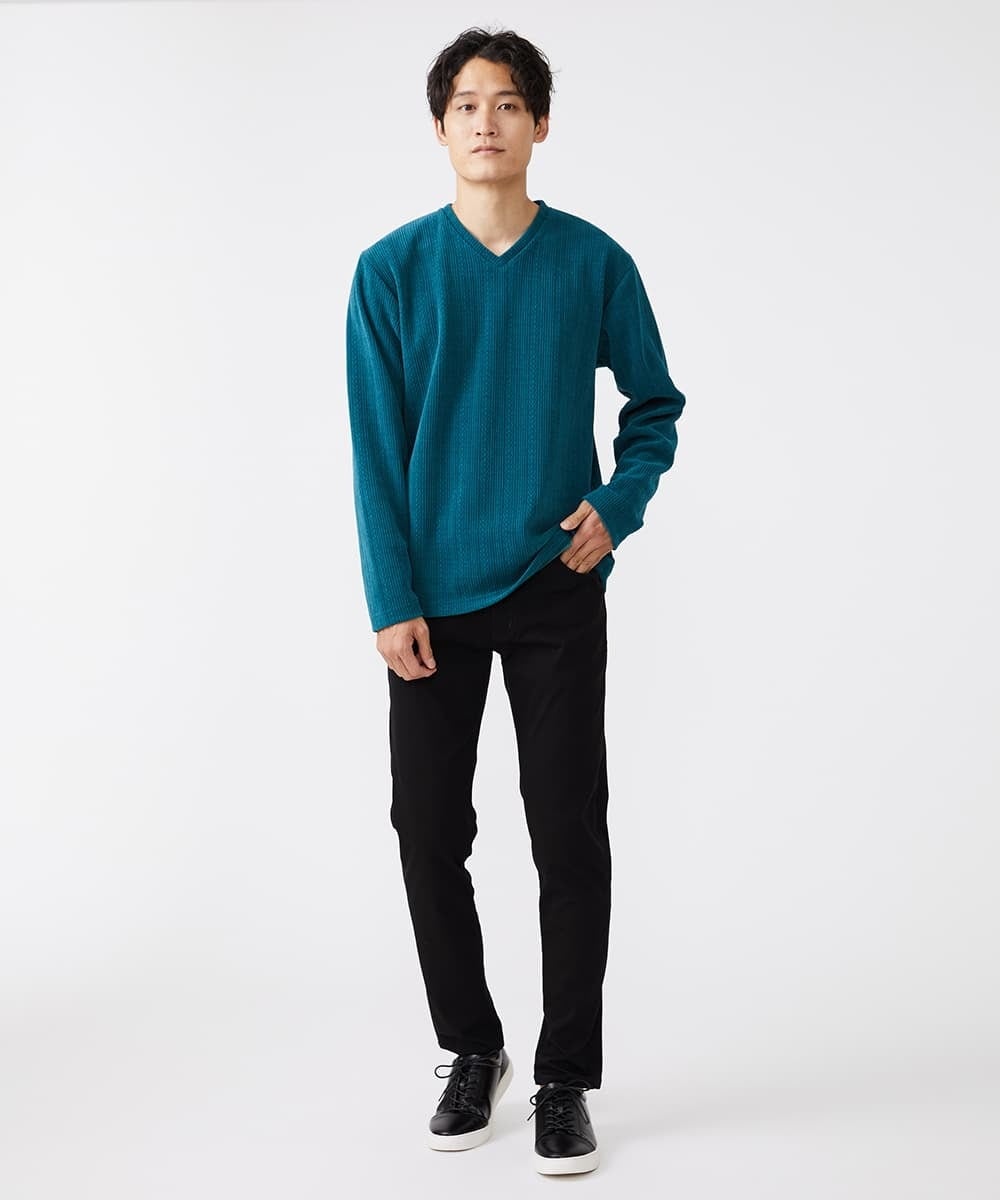 MKKAV63069 MK MICHEL KLEIN HOMME(MKミッシェルクランオム) モールリンクスカットソー グリーン(35)