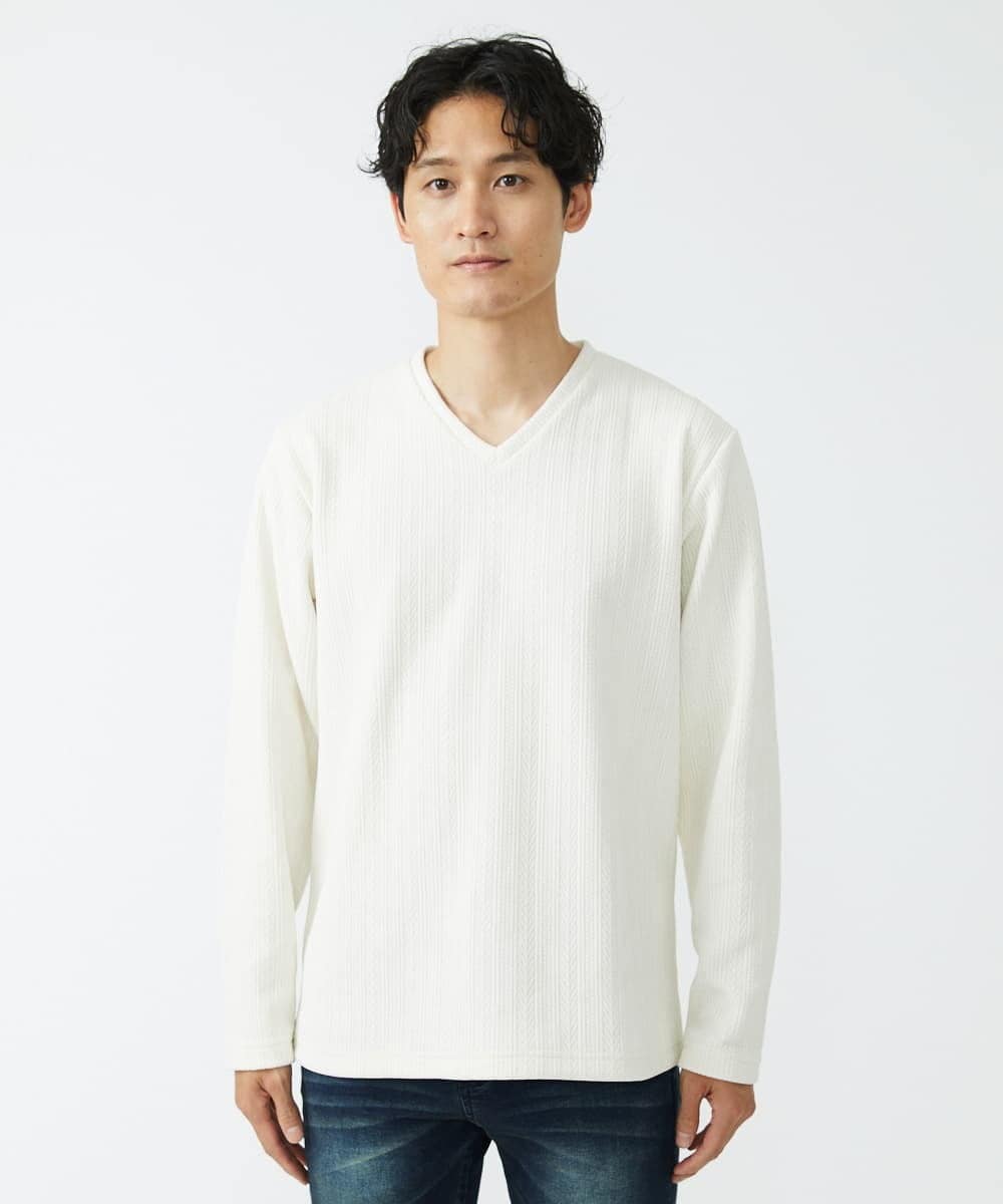 MKKAV63069 MK MICHEL KLEIN HOMME(MKミッシェルクランオム) モールリンクスカットソー ホワイト(90)