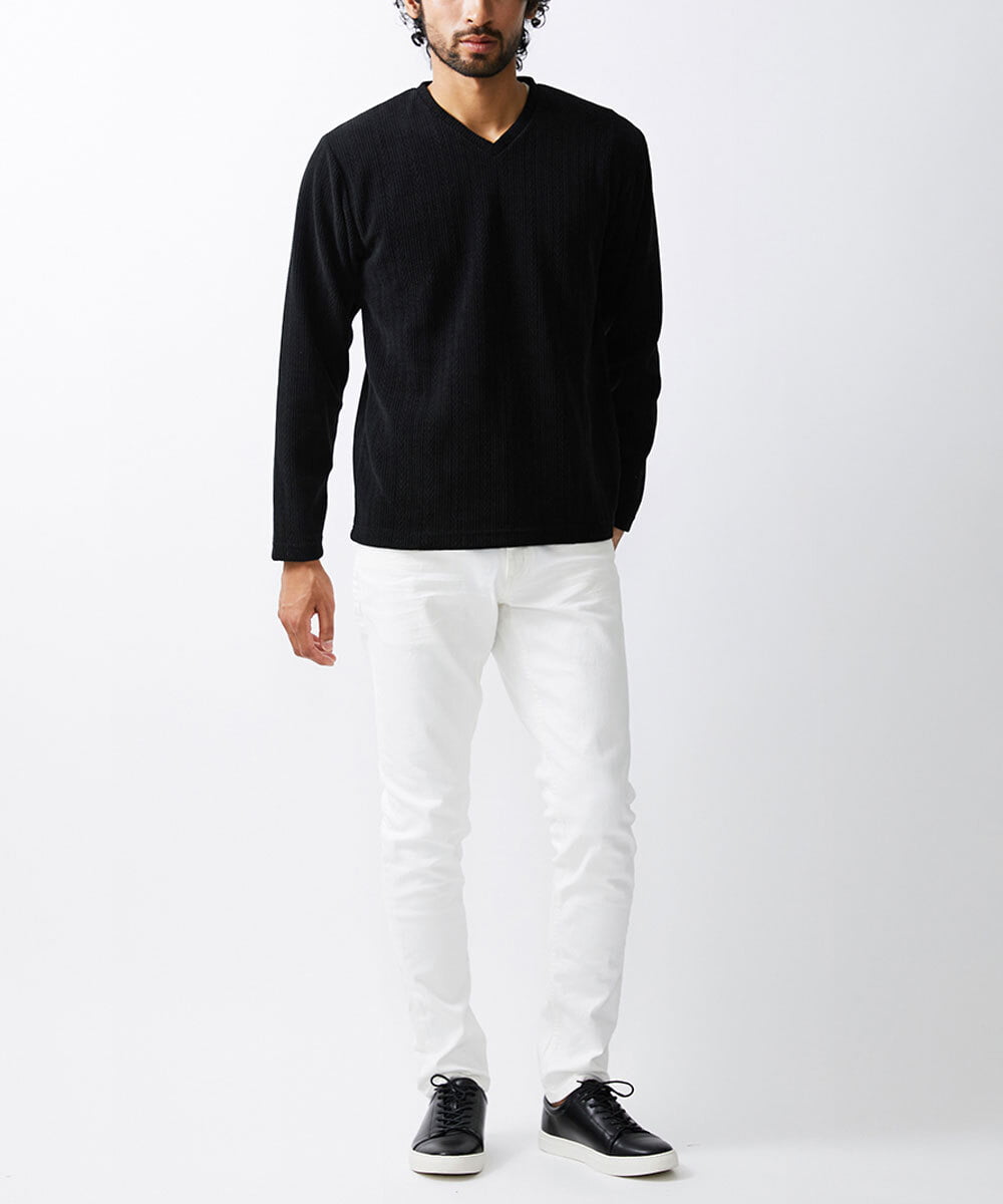 MKKAV63069 MK MICHEL KLEIN HOMME(MKミッシェルクランオム) モールリンクスカットソー ブラック(94)