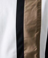 MKKAX07059 MK MICHEL KLEIN HOMME(MKミッシェルクランオム) ストライプ切り替えカットソー ホワイト(90)