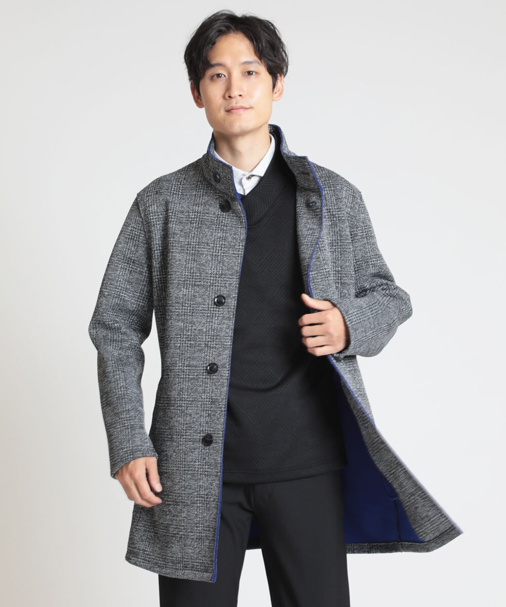 MKKAX20089 MK MICHEL KLEIN HOMME(MKミッシェルクランオム) ショールカラーカットソー ブラック(94)