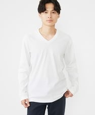 MKKAX32045 MK MICHEL KLEIN HOMME(MKミッシェルクランオム) 【WEB限定】楊柳クレープカットソー ホワイト(90)
