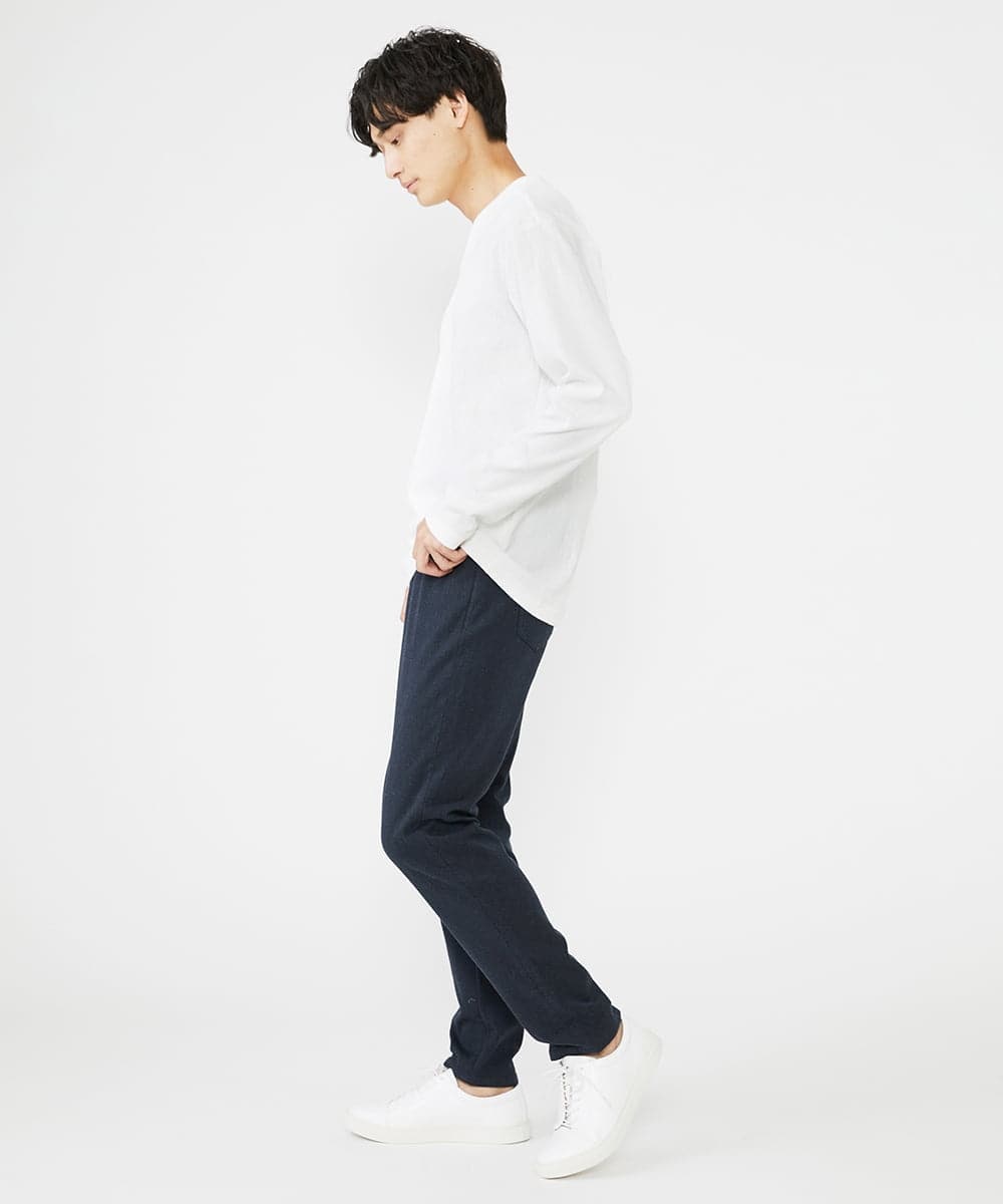 MKKAX32045 MK MICHEL KLEIN HOMME(MKミッシェルクランオム) 【WEB限定】楊柳クレープカットソー ホワイト(90)